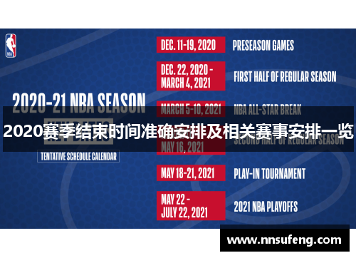 2020赛季结束时间准确安排及相关赛事安排一览
